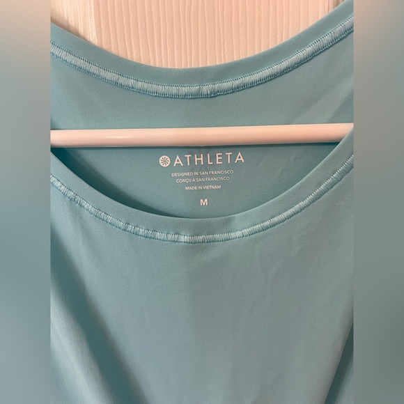 Athleta NWT Aqua Match Point Athletic dress tennis dress Sky Blue women’s sz Med - Picture 6 of 10